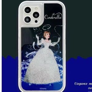 Disney Cinderella Clear & blue IPhone 15 pro max  Case nwt x